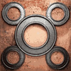 Old metal background N1034