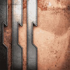 Old metal background N1082