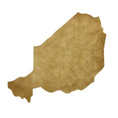 Niger grunge treasure map