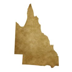 Grunge Queensland treasure map
