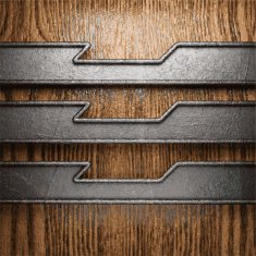 metal and wood background N311