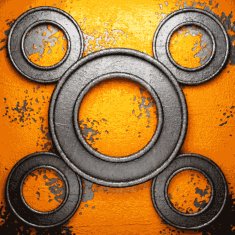 Old metal background N1085