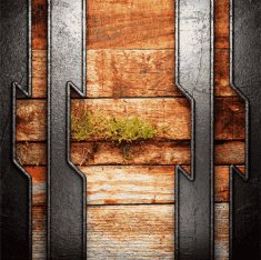 metal and wood background N324