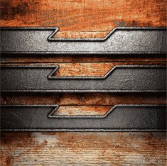 metal and wood background N326