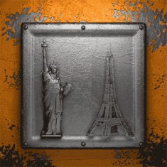 Old metal background N1153