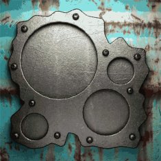 Old metal background N1193