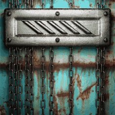 Old metal background N1206