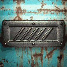 Old metal background N1209
