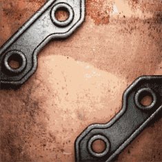 Old metal background N1214