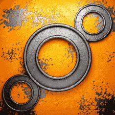 Old metal background N1262
