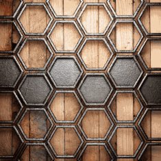metal and wood background N363