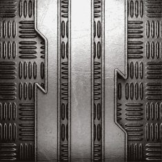 metal on wall background N117