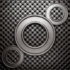metal on wall background N121