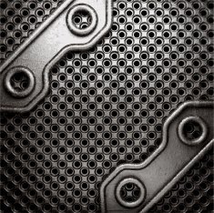 metal on wall background N123