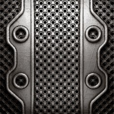 metal on wall background N124