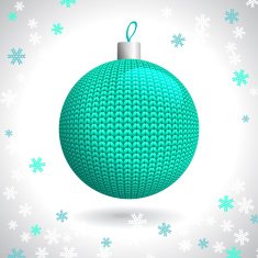 Knitted Christmas Ball N3