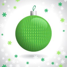 Knitted Christmas Ball N4