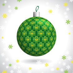 Knitted Christmas Ball N7