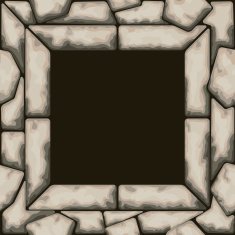 frame with stone seamless pattern