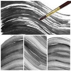Set of Colorful water color painting background N15