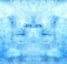 Abstract Watercolor nature painting N798