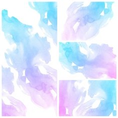 Set of Colorful water color painting background N57