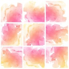 Set of Colorful water color painting background N68