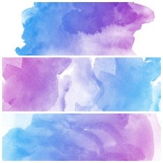 Set of Colorful water color painting background N70