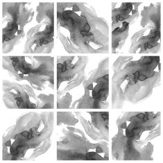 Set of Colorful water color painting background N86