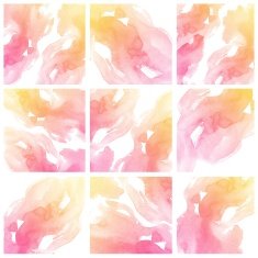Set of Colorful water color painting background N87