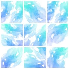 Set of Colorful water color painting background N88