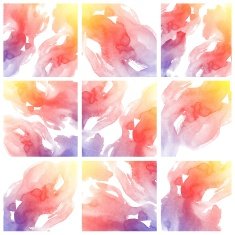 Set of Colorful water color painting background N89