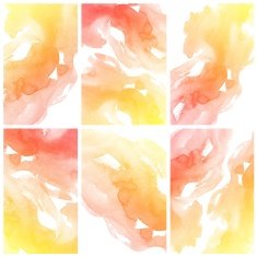 Set of Colorful water color painting background N91