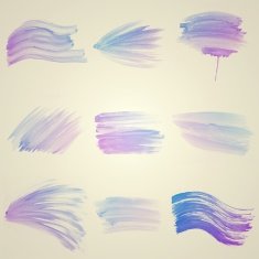 Set of Colorful water color painting background N150