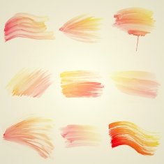 Set of Colorful water color painting background N152