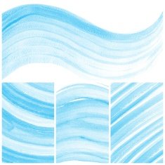 Set of Colorful water color painting background N172