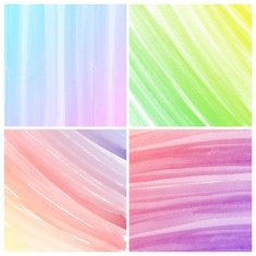 Set of Colorful water color painting background N179