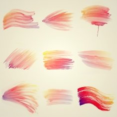 Set of Colorful water color painting background N188