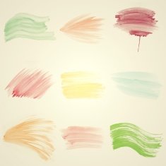 Set of Colorful water color painting background N190