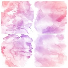 Set of Colorful water color painting background N193