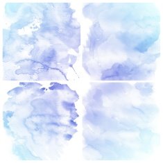 Set of Colorful water color painting background N194