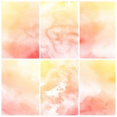 Set of Colorful water color painting background N203