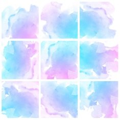 Set of colorful Abstract water color painting background N12