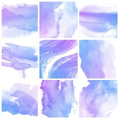 Set of colorful Abstract water color painting background N22