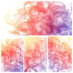 Set of colorful Abstract water color painting background N31