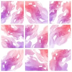 Set of colorful Abstract water color painting background N37