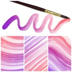 Set of colorful Abstract water color painting background N49
