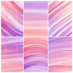 Set of colorful Abstract water color painting background N66