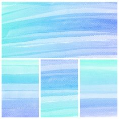 Set of colorful Abstract water color painting background N70