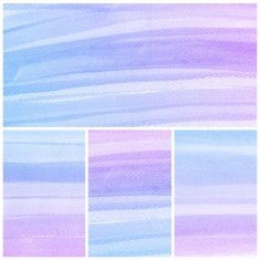Set of colorful Abstract water color painting background N71